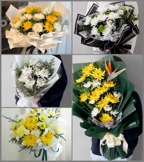 山东济宁邹城市北宿镇东江村白事花束代送